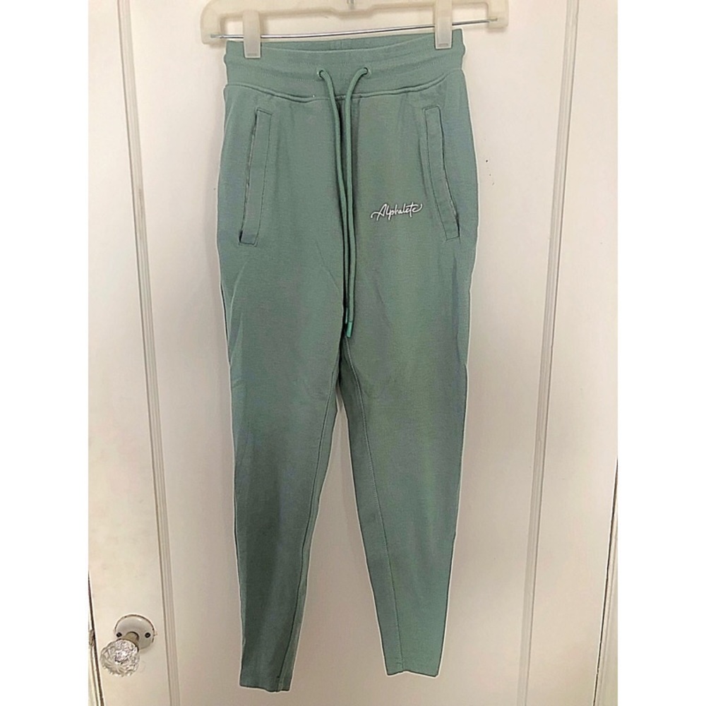 SAGE GREEN ALPHALETE JOGGERS